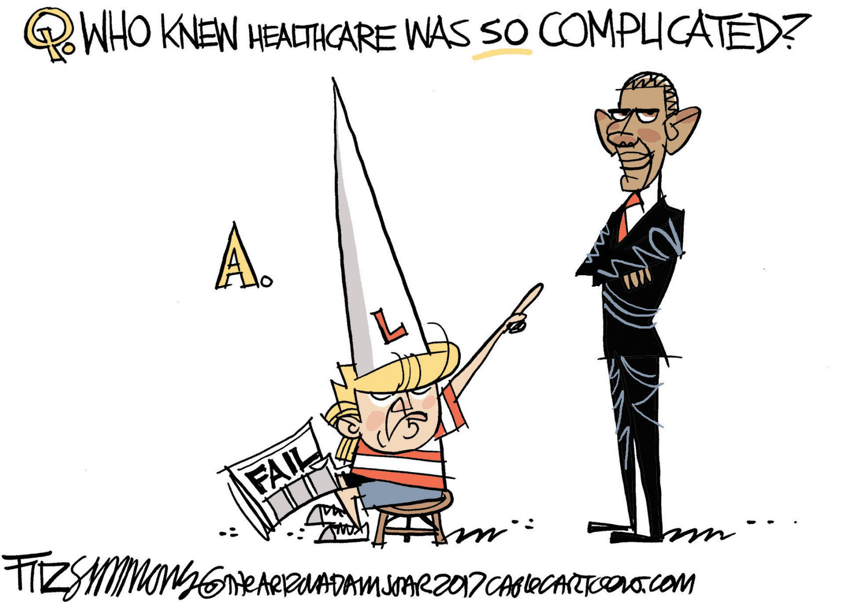 Daily Fitz Cartoon: Trumped Trumpcare